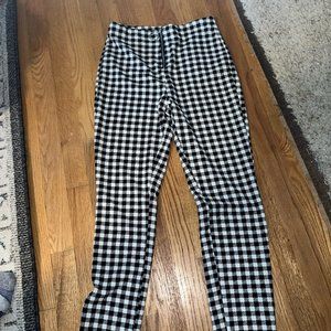 Womens Checkered Work pants